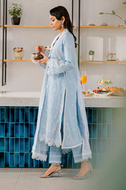 Zellbury Chikankari Embroidered Lawn Unstitched 3Pc Suit WUS25E30814