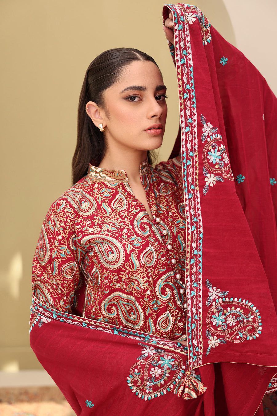 Zellbury Summer Embroidered Lawn Unstitched 3Pc Suit WUS25E30817