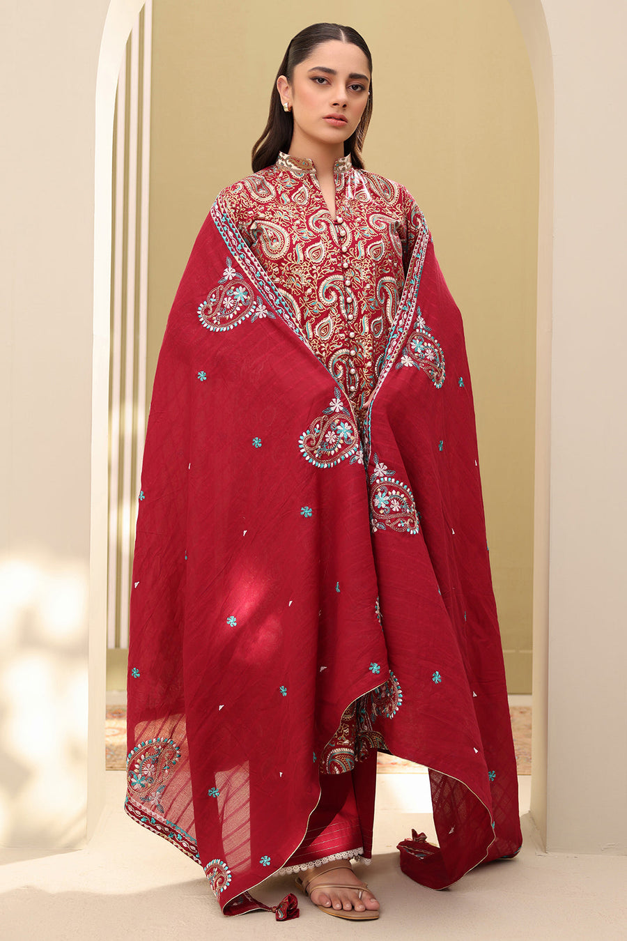 Zellbury Summer Embroidered Lawn Unstitched 3Pc Suit WUS25E30817