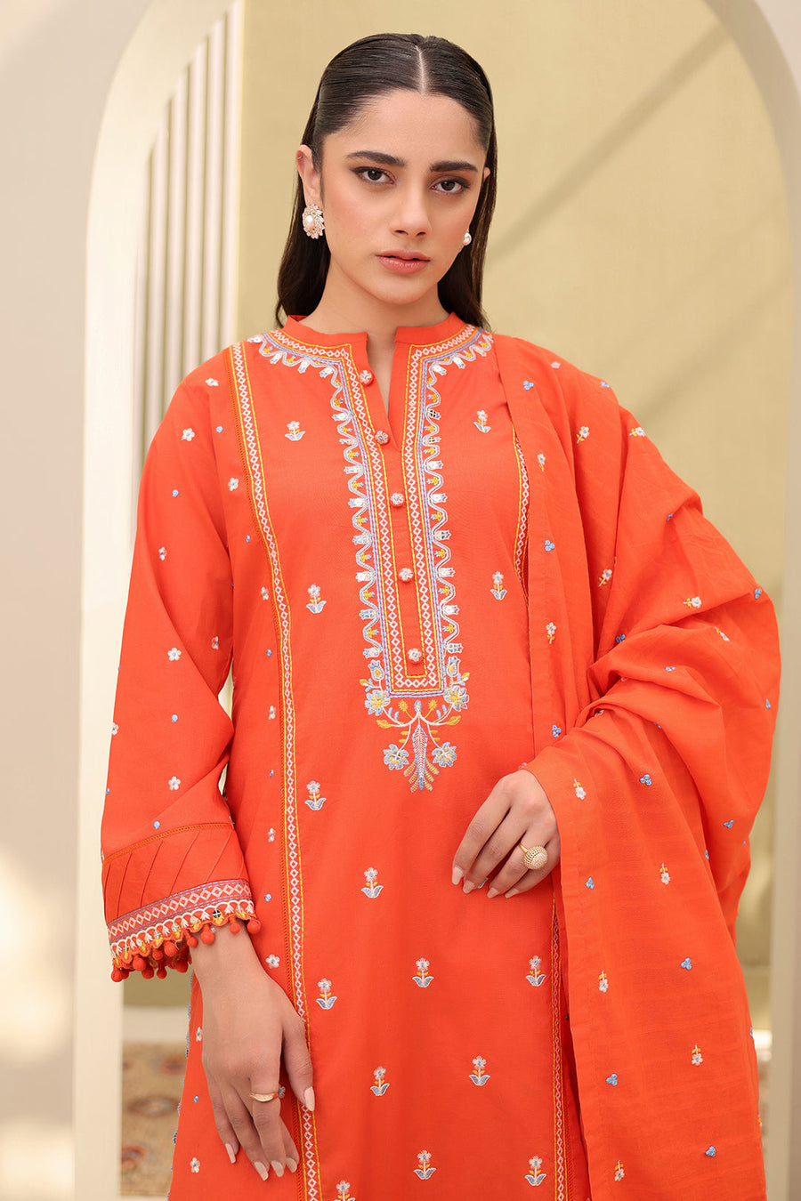 Zellbury Summer Embroidered Lawn Unstitched 3Pc Suit WUS25E30818