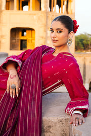 Zellbury Chikankari Embroidered Lawn Unstitched 3Pc Suit WUS25E30824