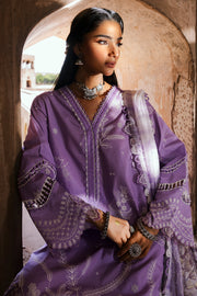 Zellbury Chikankari Embroidered Lawn Unstitched 3Pc Suit WUS25E30827