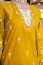Zellbury Chikankari Embroidered Lawn Unstitched 3Pc Suit WUS25E30829