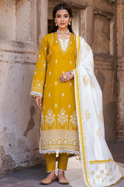 Zellbury Chikankari Embroidered Lawn Unstitched 3Pc Suit WUS25E30829