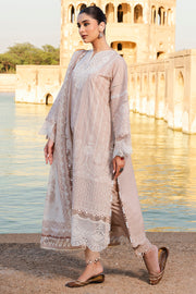 Zellbury Chikankari Embroidered Lawn Unstitched 3Pc Suit WUS25E30833