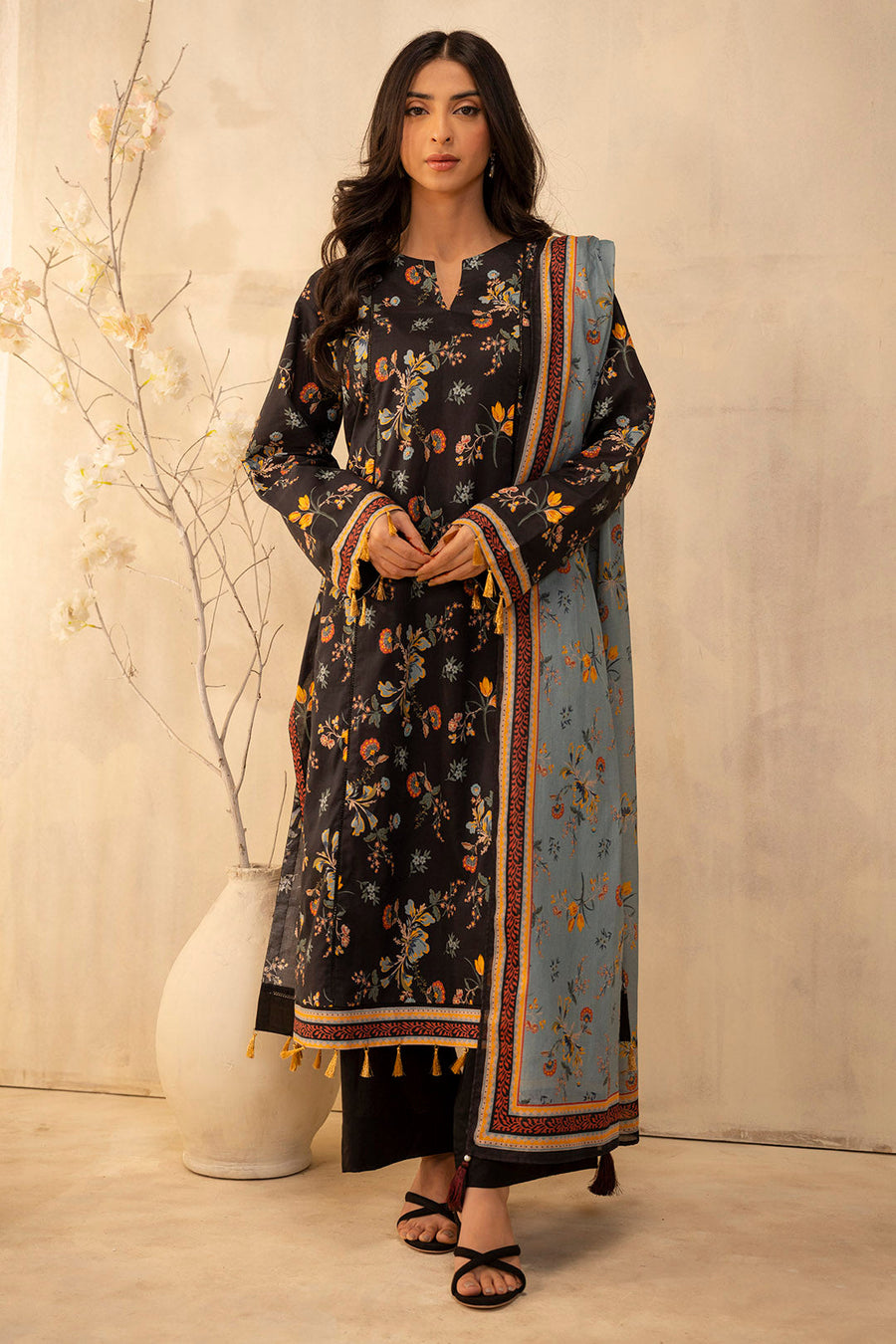 Zellbury Summer Printed Lawn Unstitched 2Pc Suit WUS25X20007