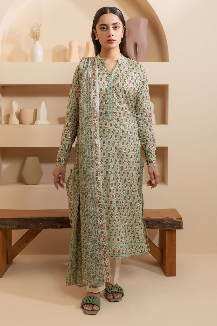 Zellbury Summer Printed Lawn Unstitched 2Pc Suit WUS25X20155