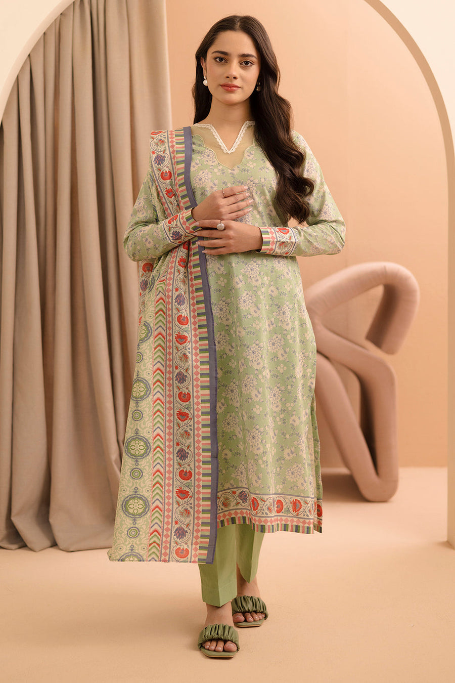 Zellbury Summer Printed Lawn Unstitched 2Pc Suit WUS25X20220