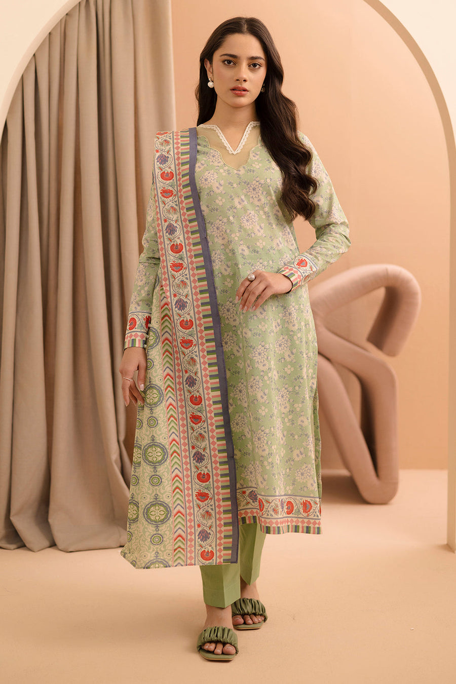 Zellbury Summer Printed Lawn Unstitched 2Pc Suit WUS25X20220