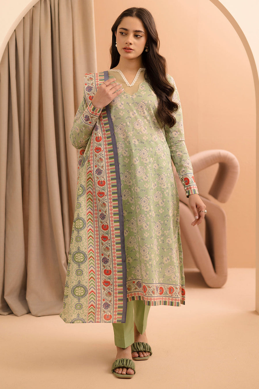 Zellbury Summer Printed Lawn Unstitched 2Pc Suit WUS25X20220