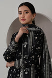 Zellbury Monochrome Printed Lawn Unstitched 2Pc Suit WUS25X20407
