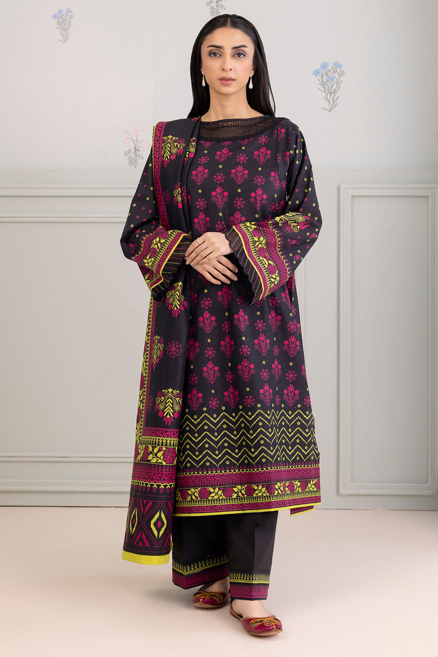 Zellbury Summer Printed Lawn Unstitched 2Pc Suit WUS25X20409