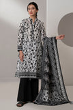 Zellbury Monochrome Printed Lawn Unstitched 2Pc Suit WUS25X20411