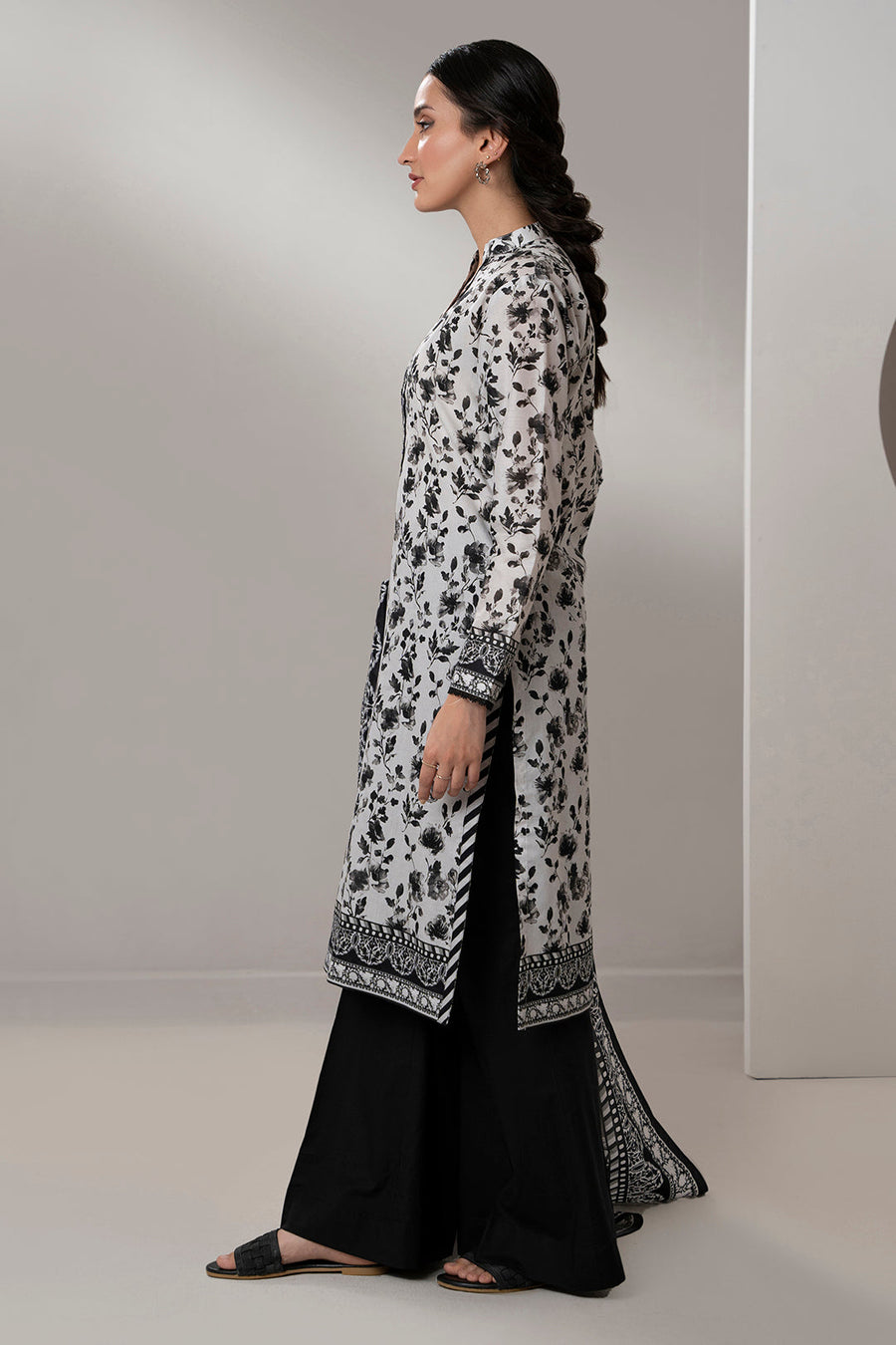 Zellbury Monochrome Printed Lawn Unstitched 2Pc Suit WUS25X20411
