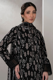 Zellbury Monochrome Printed Lawn Unstitched 2Pc Suit WUS25X20538