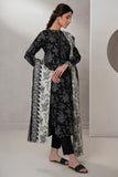 Zellbury Monochrome Printed Lawn Unstitched 2Pc Suit WUS25X20539