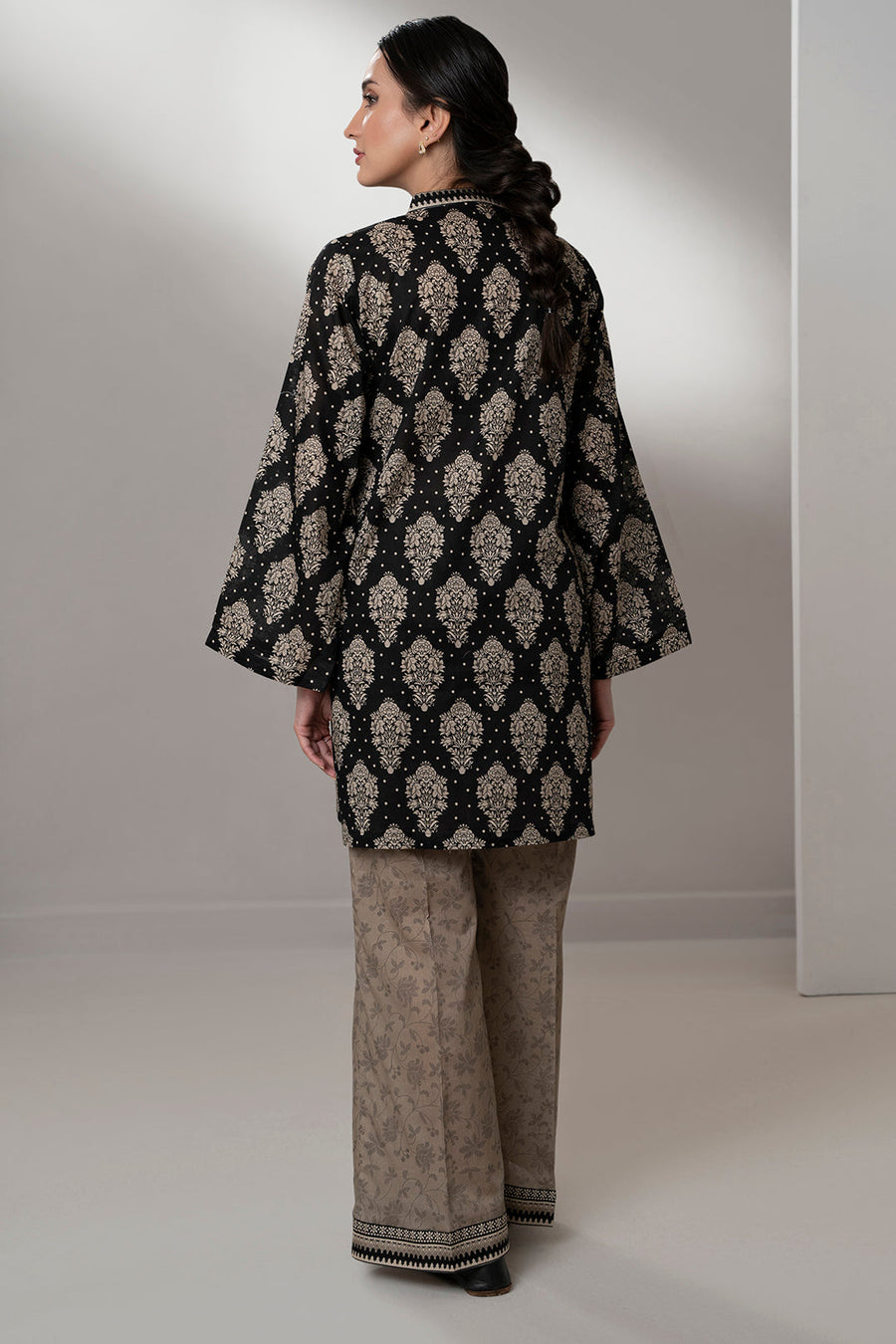 Zellbury Monochrome Printed Lawn Unstitched 2Pc Suit WUS25X20548