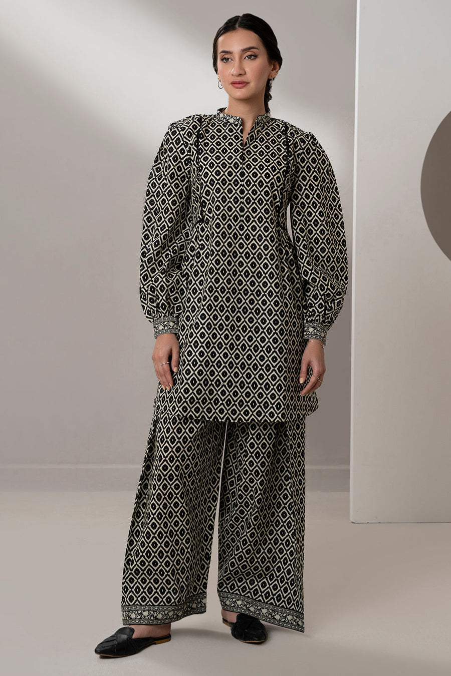 Zellbury Monochrome Printed Lawn Unstitched 2Pc Suit WUS25X20553