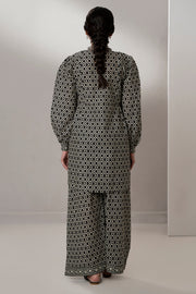 Zellbury Monochrome Printed Lawn Unstitched 2Pc Suit WUS25X20553