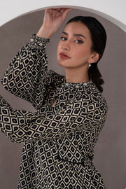 Zellbury Monochrome Printed Lawn Unstitched 2Pc Suit WUS25X20553