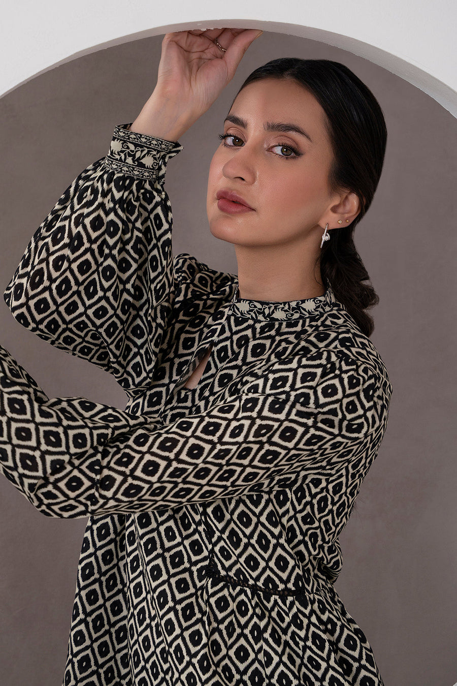 Zellbury Monochrome Printed Lawn Unstitched 2Pc Suit WUS25X20553