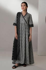 Zellbury Monochrome Printed Lawn Unstitched 2Pc Suit WUS25X20622