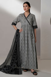 Zellbury Monochrome Printed Lawn Unstitched 2Pc Suit WUS25X20622