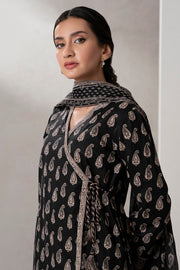 Zellbury Monochrome Printed Lawn Unstitched 2Pc Suit WUS25X20624