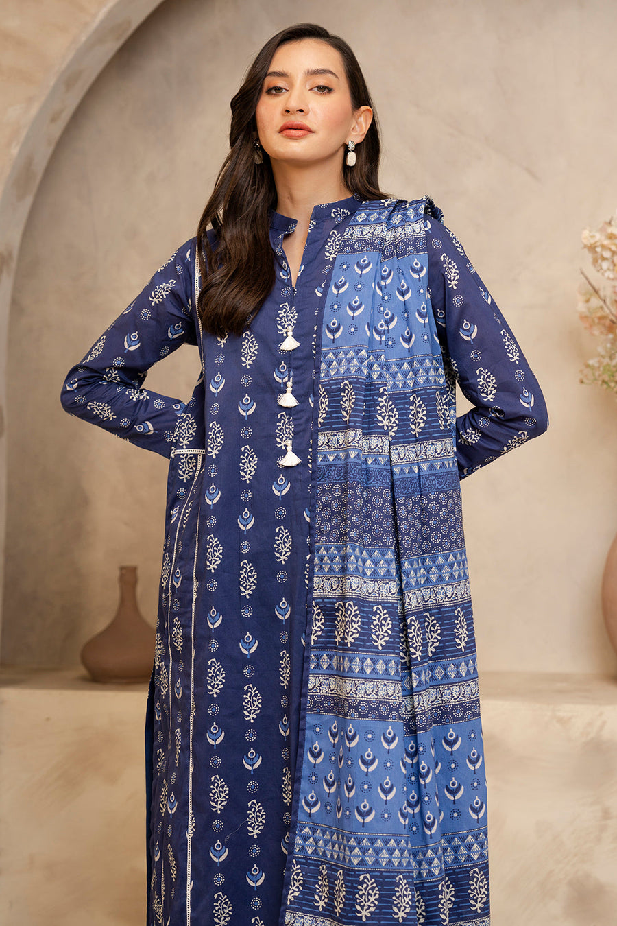 Zellbury Summer Printed Lawn Unstitched 3Pc Suit WUS25X30040