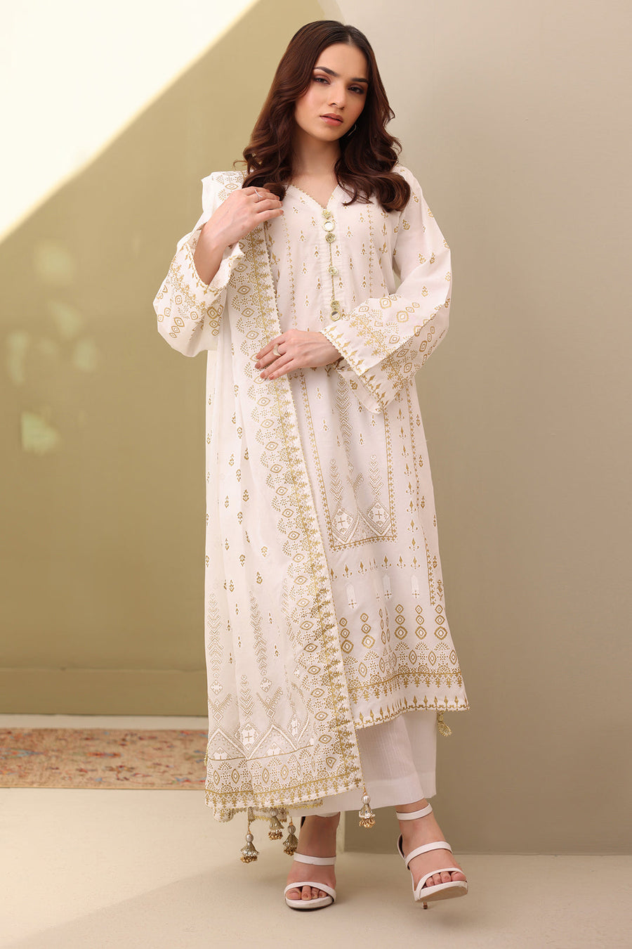 Zellbury Summer Printed Lawn Unstitched 3Pc Suit WUS25X30053