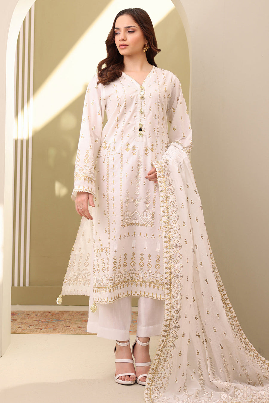 Zellbury Summer Printed Lawn Unstitched 3Pc Suit WUS25X30053