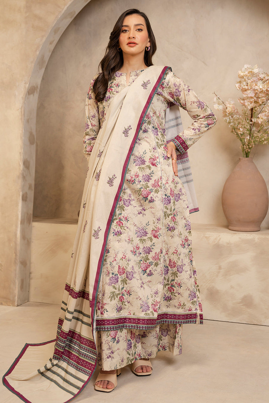 Zellbury Summer Printed Lawn Unstitched 3Pc Suit WUS25X30059