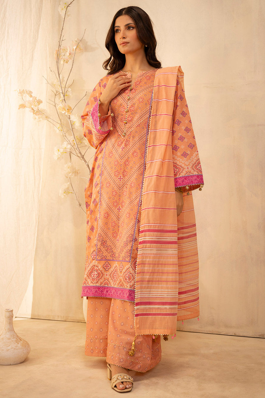 Zellbury Summer Printed Lawn Unstitched 3Pc Suit WUS25X30127