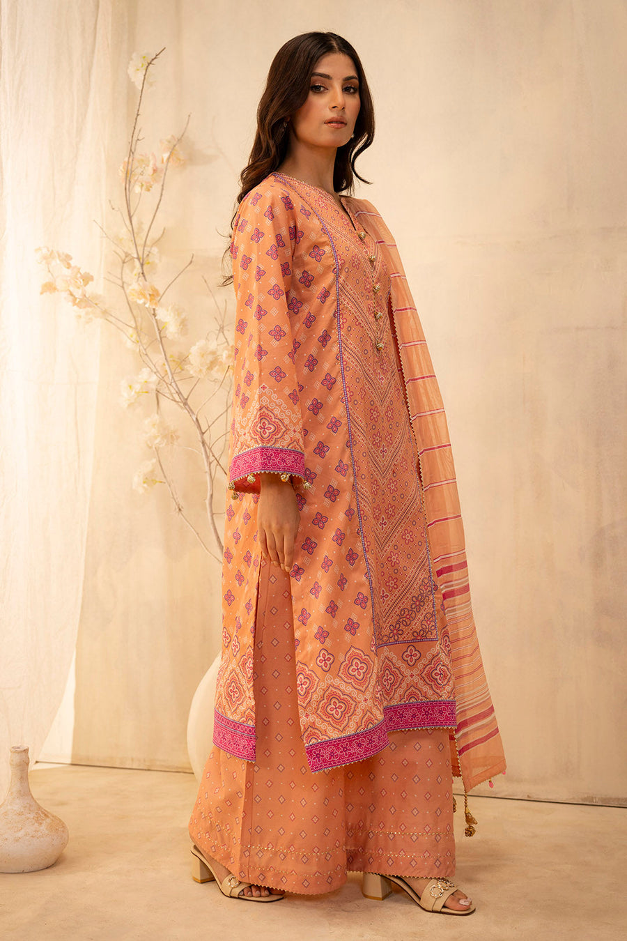 Zellbury Summer Printed Lawn Unstitched 3Pc Suit WUS25X30127
