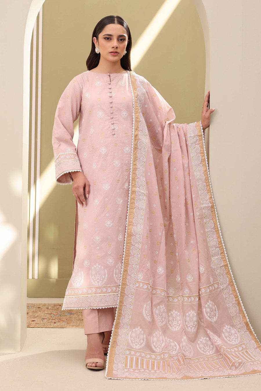 Zellbury Summer Printed Lawn Unstitched 3Pc Suit WUS25X30131