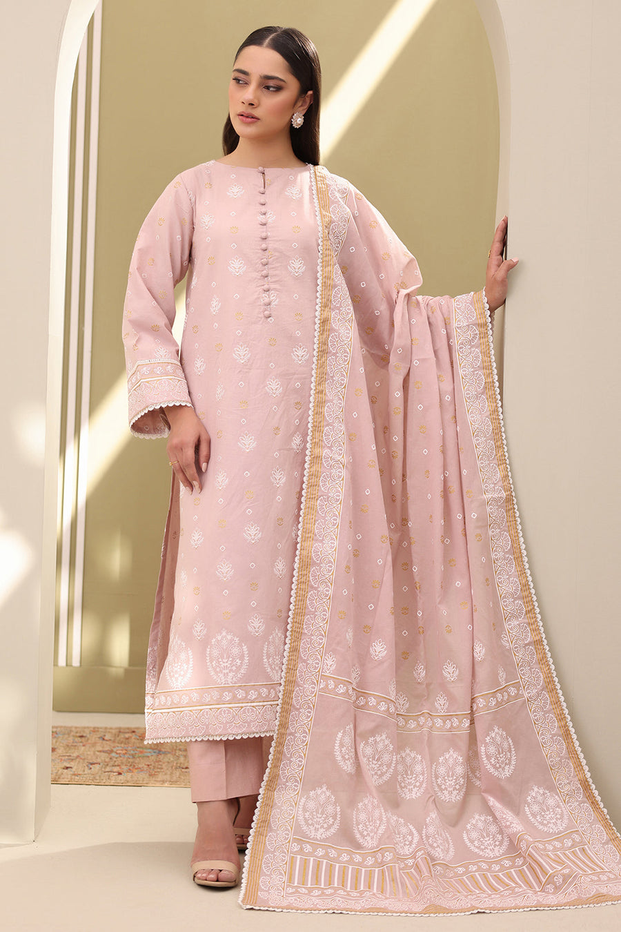 Zellbury Summer Printed Lawn Unstitched 3Pc Suit WUS25X30131