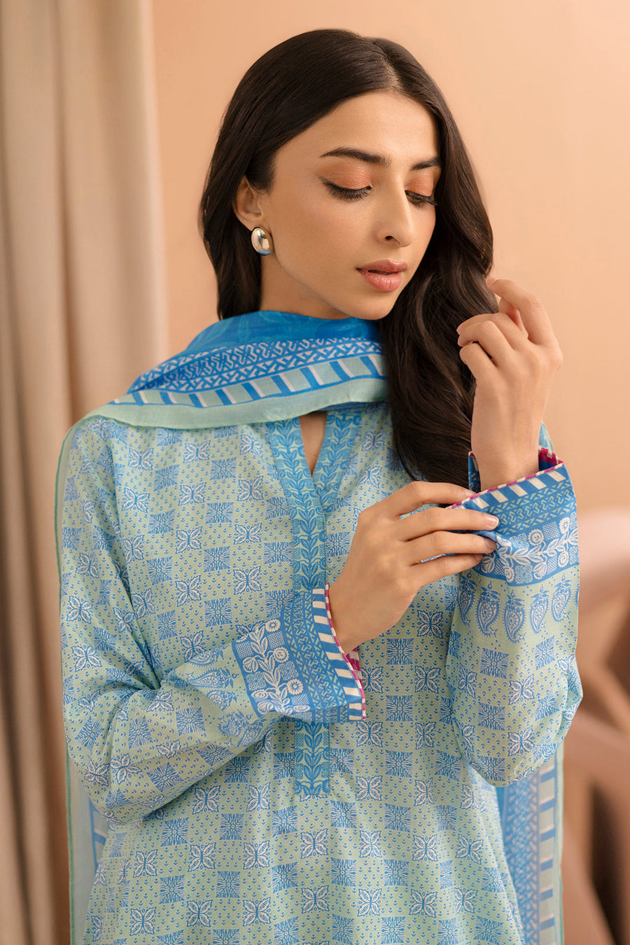 Zellbury Summer Printed Lawn Unstitched 3Pc Suit WUS25X30176