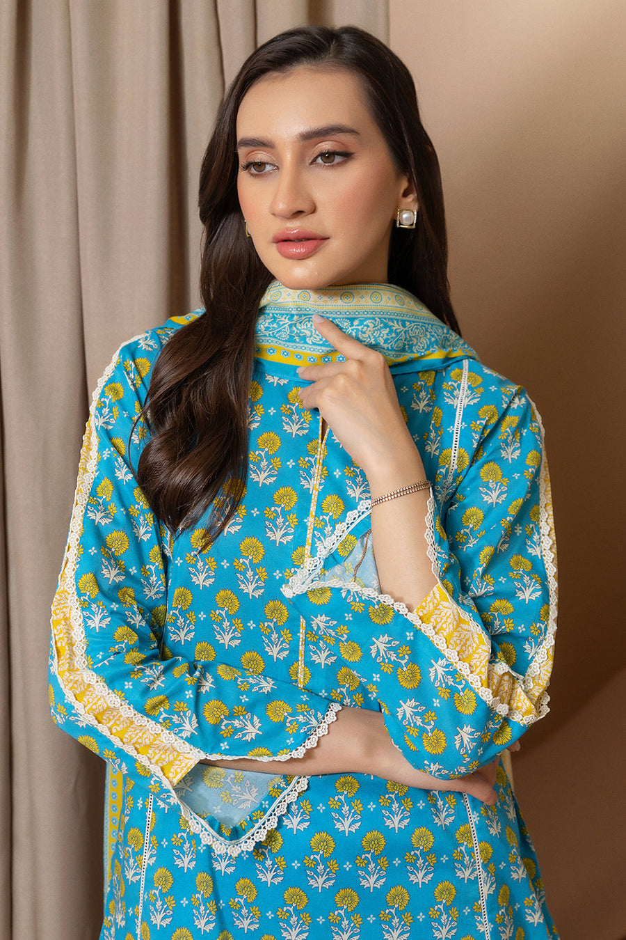 Zellbury Summer Printed Lawn Unstitched 3Pc Suit WUS25X30180