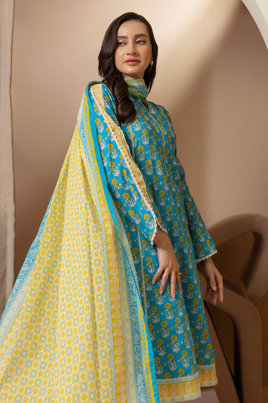 Zellbury Summer Printed Lawn Unstitched 3Pc Suit WUS25X30180