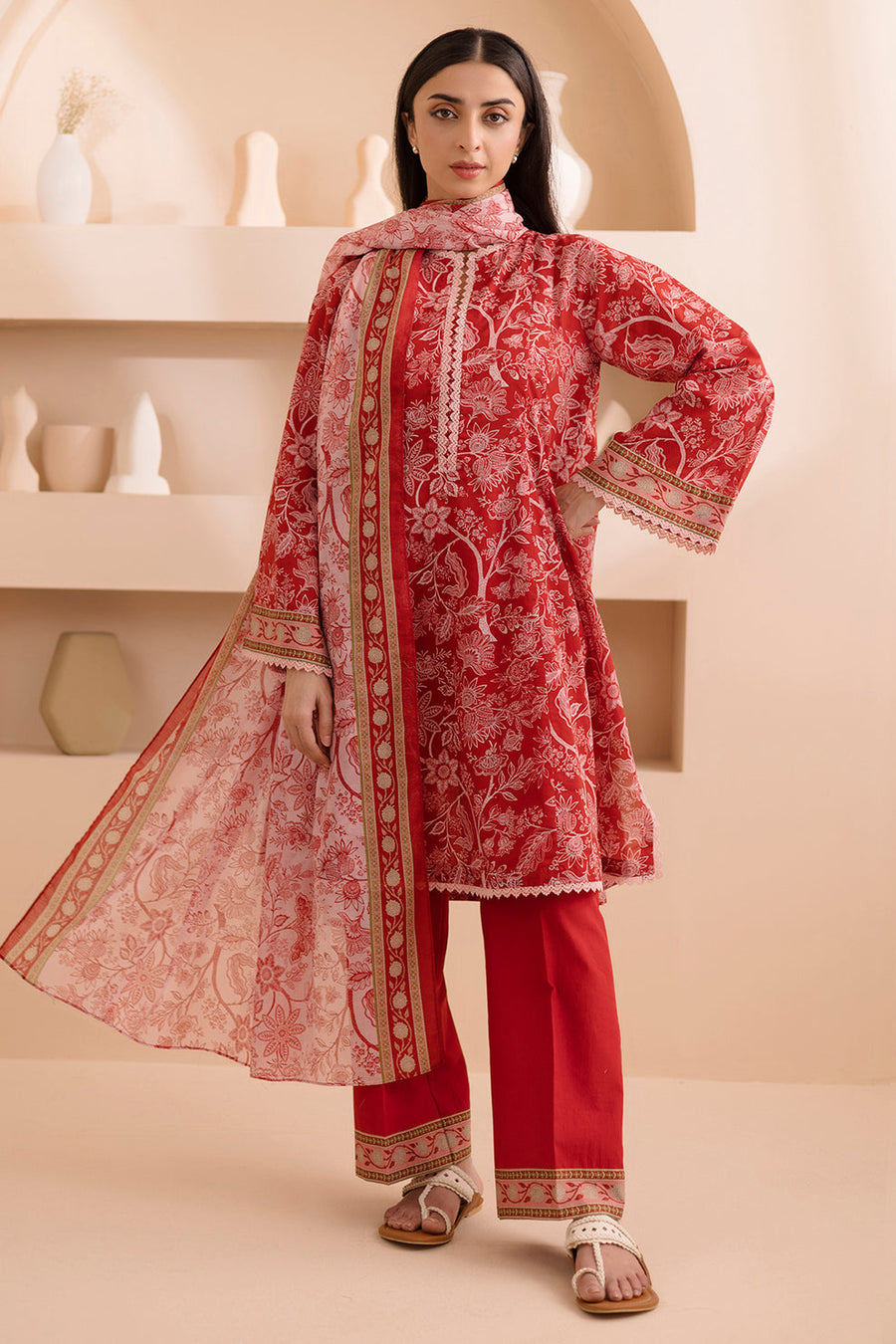 Zellbury Summer Printed Lawn Unstitched 3Pc Suit WUS25X30185