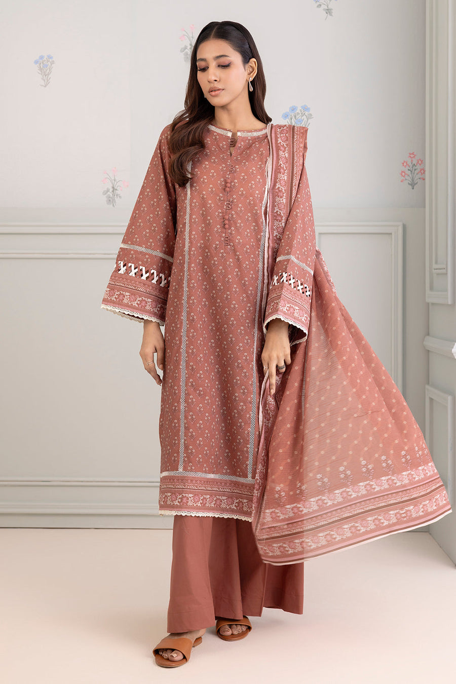 Zellbury Summer Printed Lawn Unstitched 3Pc Suit WUS25X30195