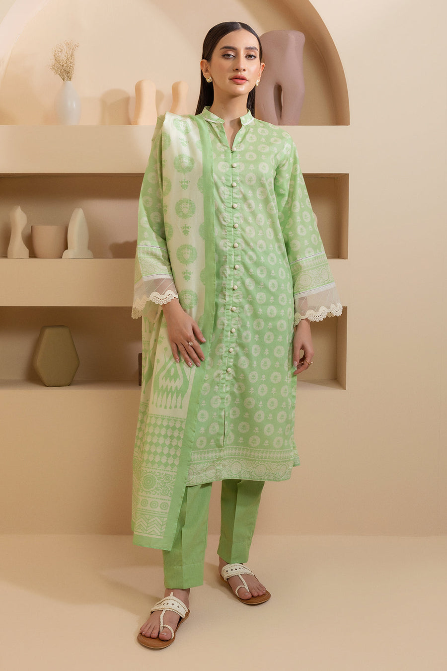 Zellbury Summer Printed Lawn Unstitched 3Pc Suit WUS25X30202