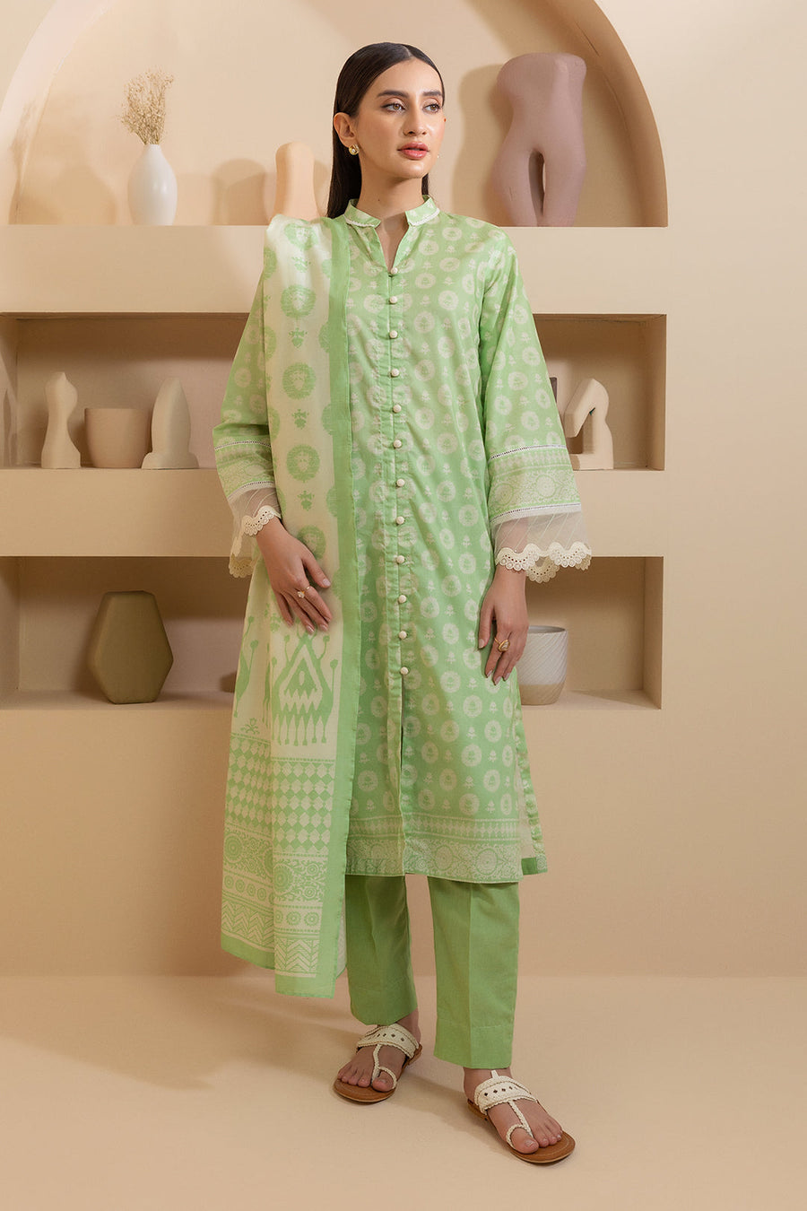Zellbury Summer Printed Lawn Unstitched 3Pc Suit WUS25X30202