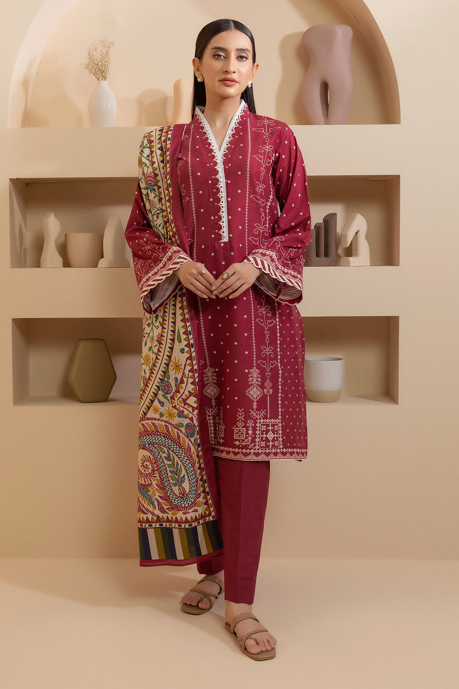 Zellbury Summer Printed Lawn Unstitched 3Pc Suit WUS25X30206