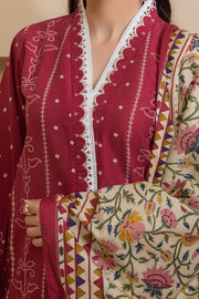 Zellbury Summer Printed Lawn Unstitched 3Pc Suit WUS25X30206