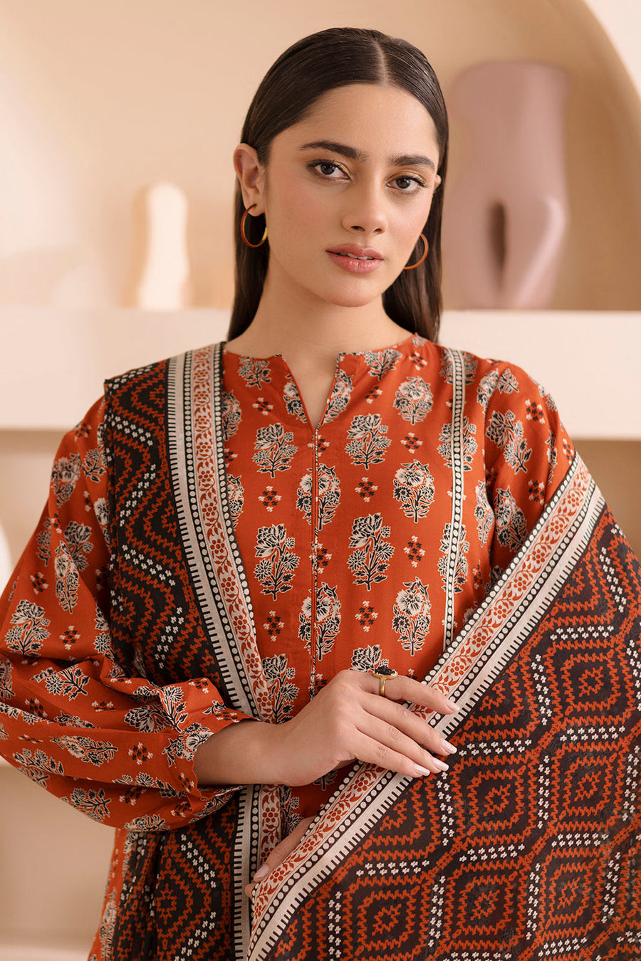Zellbury Summer Printed Lawn Unstitched 3Pc Suit WUS25X30244