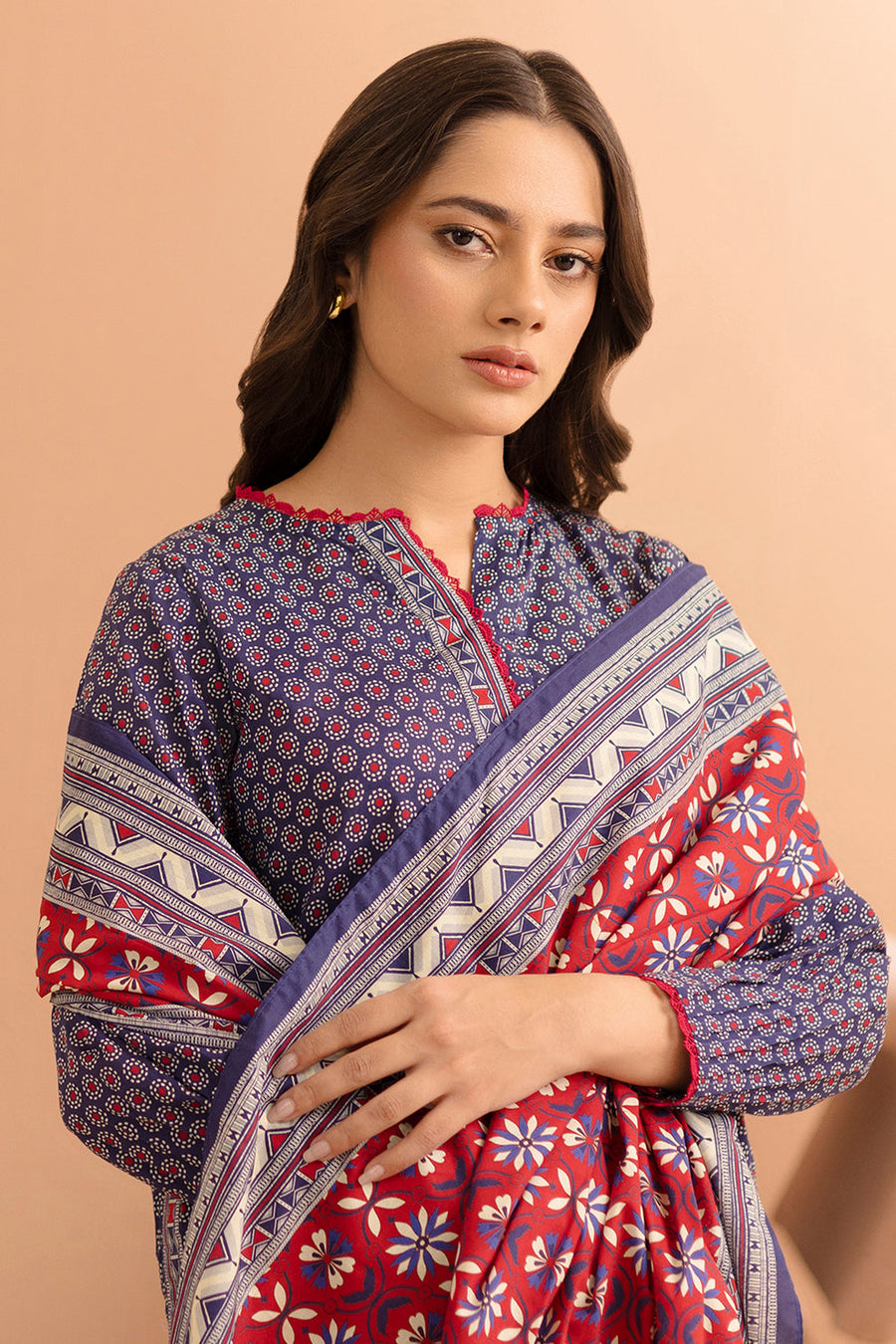 Zellbury Summer Printed Lawn Unstitched 3Pc Suit WUS25X30246