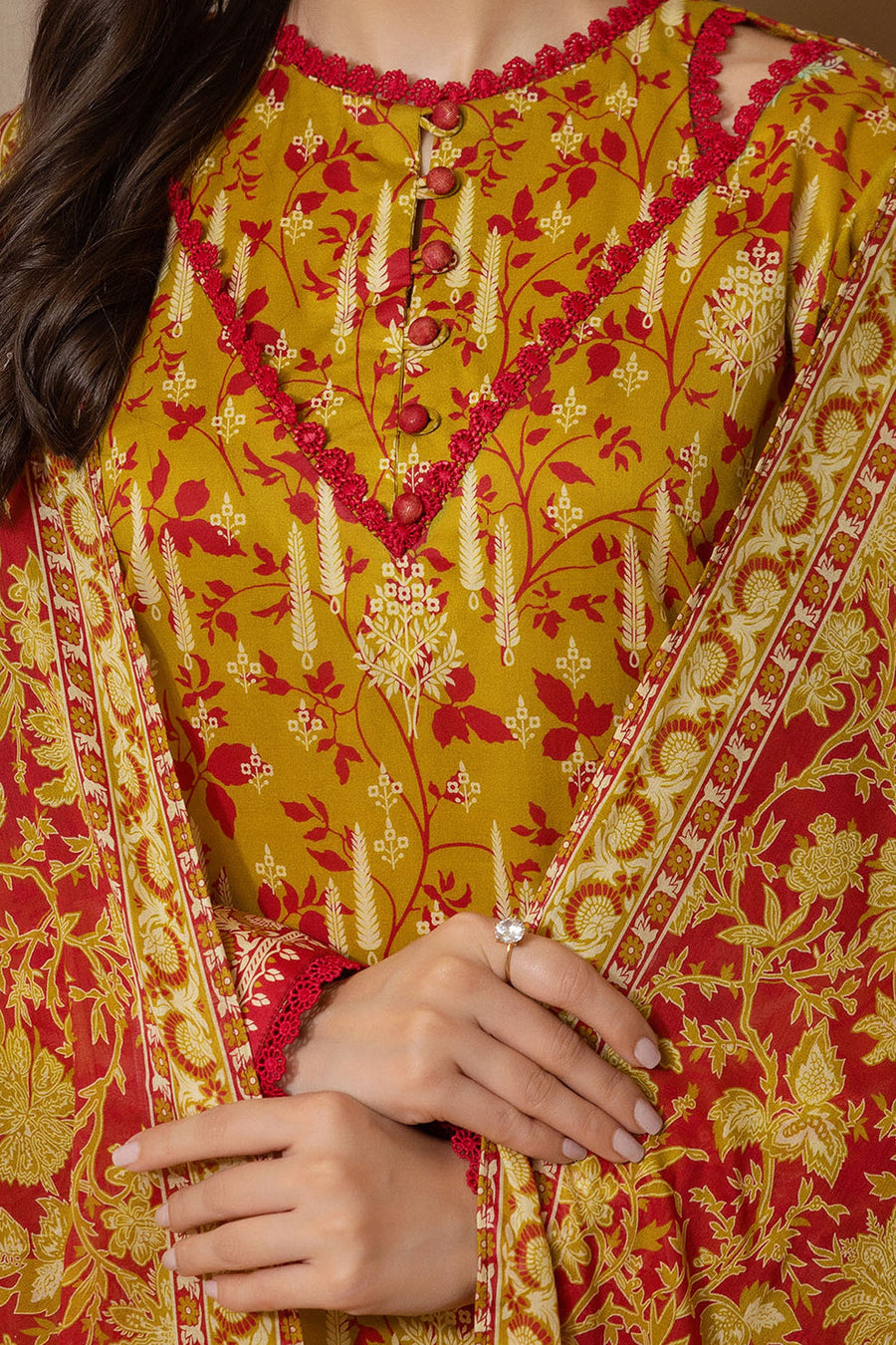 Zellbury Summer Printed Lawn Unstitched 3Pc Suit WUS25X30247