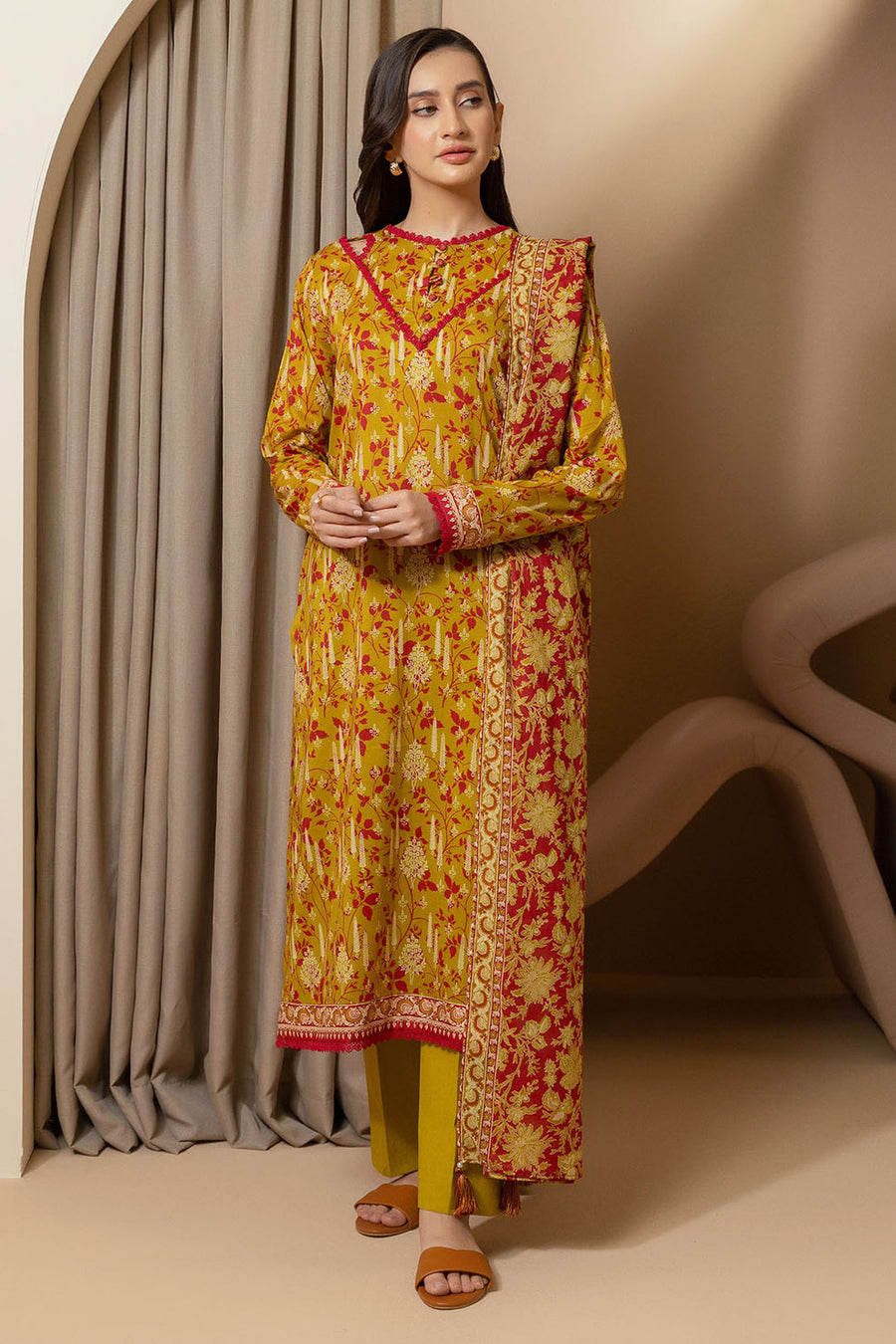 Zellbury Summer Printed Lawn Unstitched 3Pc Suit WUS25X30247