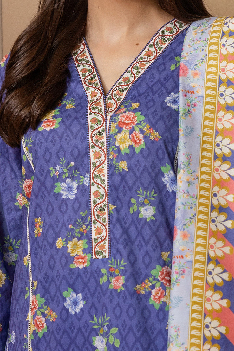 Zellbury Summer Printed Lawn Unstitched 3Pc Suit WUS25X30256